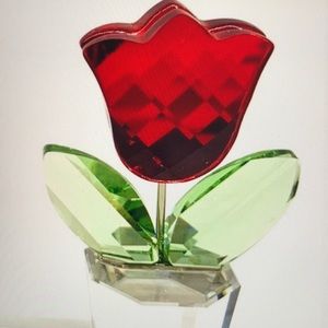 Swarovski Crystal Happy Flowers Siam (Red) Tulip